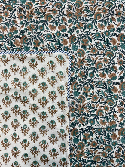 Vintage Flora Double Bed Dohar