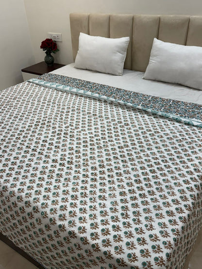 Vintage Flora Double Bed Dohar