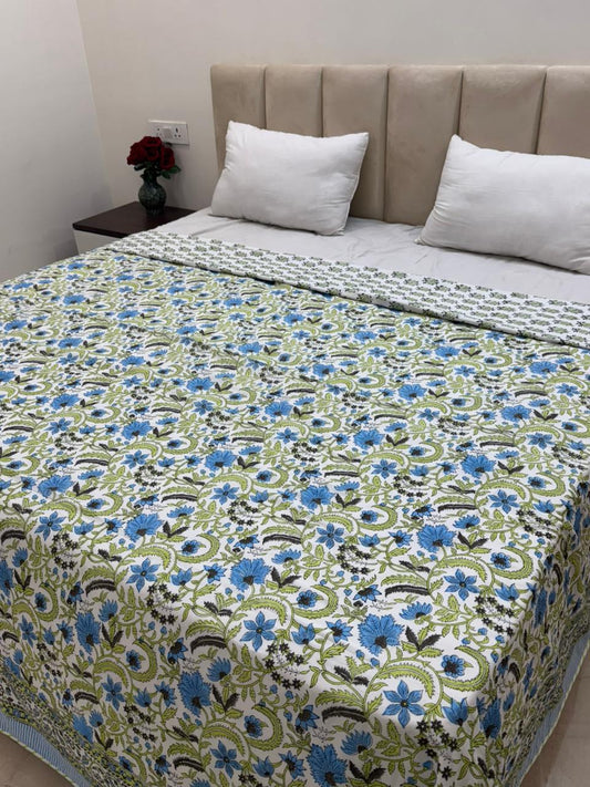 Leaf Hues Double Bed Dohar