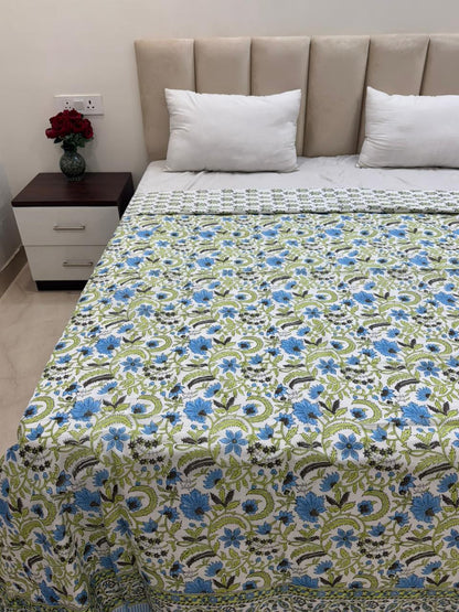 Leaf Hues Double Bed Dohar