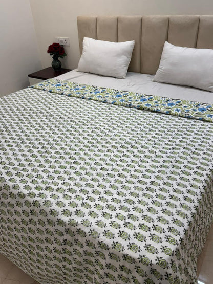Leaf Hues Double Bed Dohar