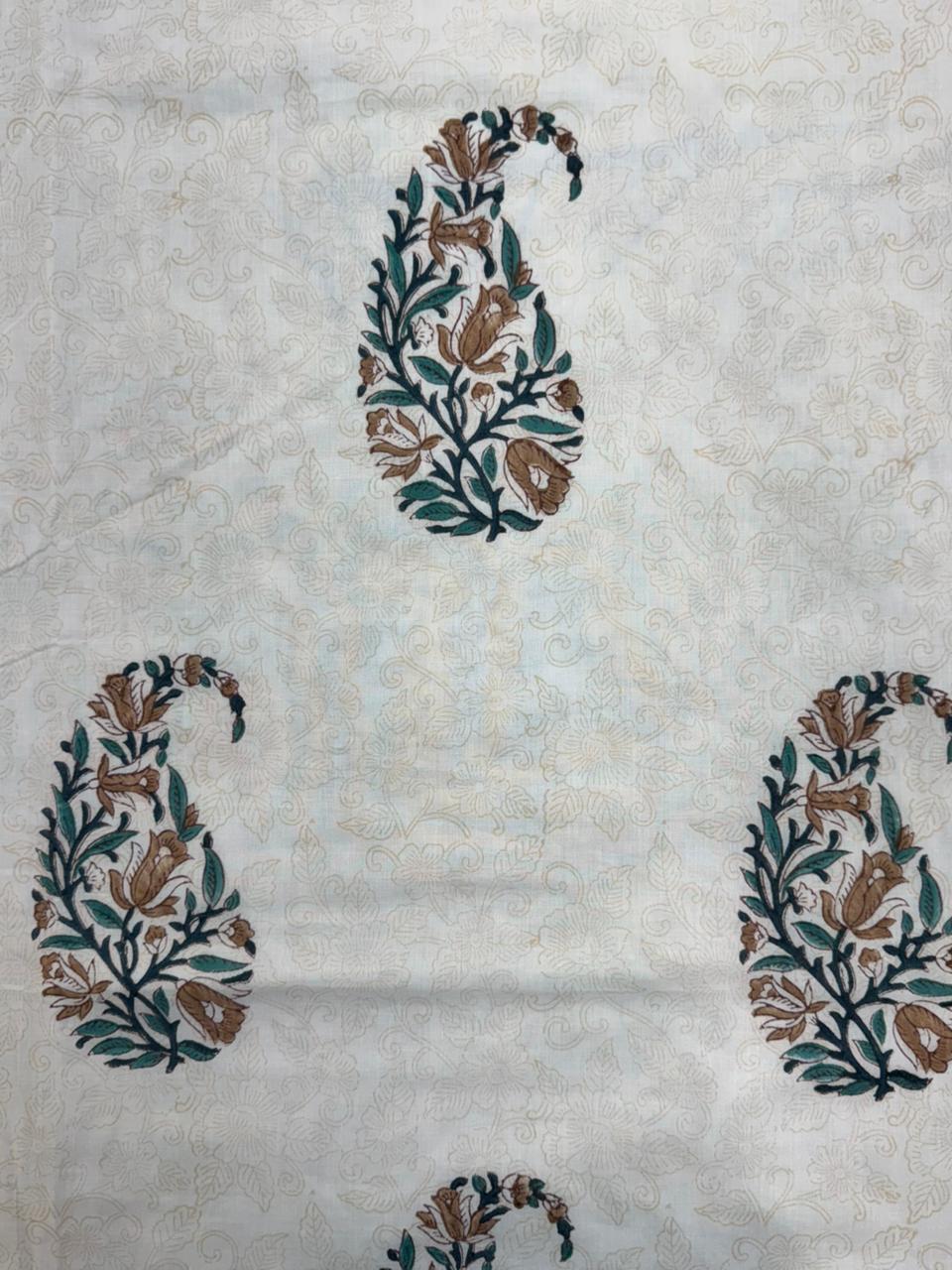 Earthy Paisley Double Bed Dohar