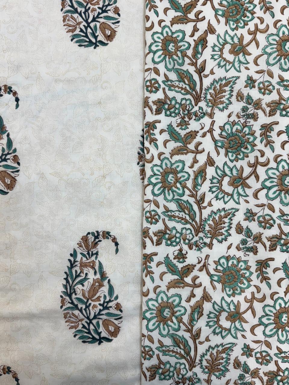 Earthy Paisley Double Bed Dohar