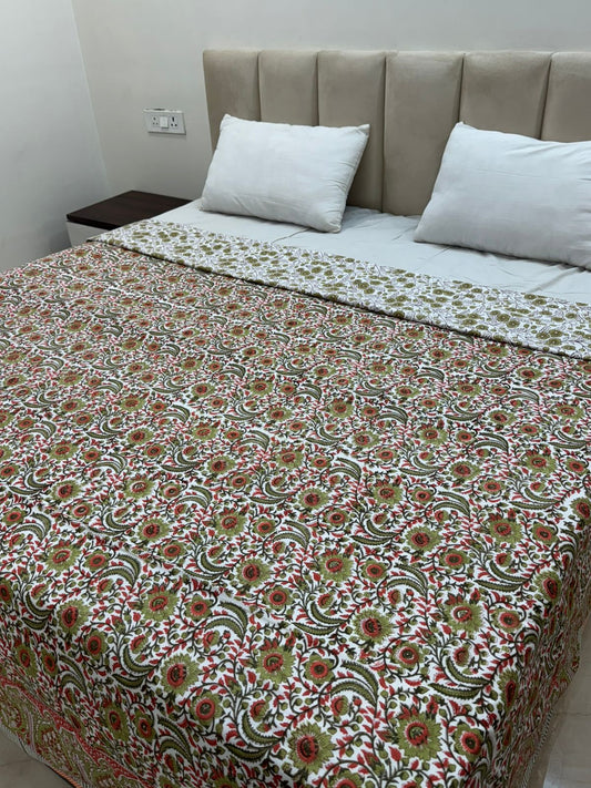 Marigold Meadow Double Bed Dohar