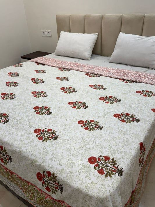 Marigold Boota Double Bed Dohar