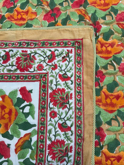 Mustard Citrus Whispers Double Bed Dohar
