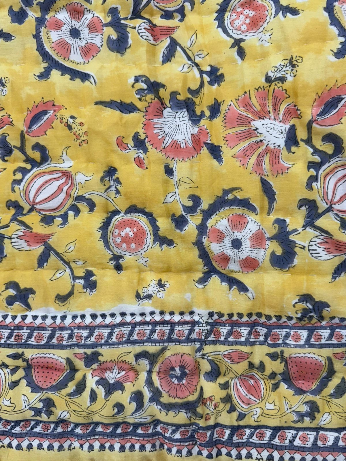 Marigold Meadows Reversible Double Bed Quilt