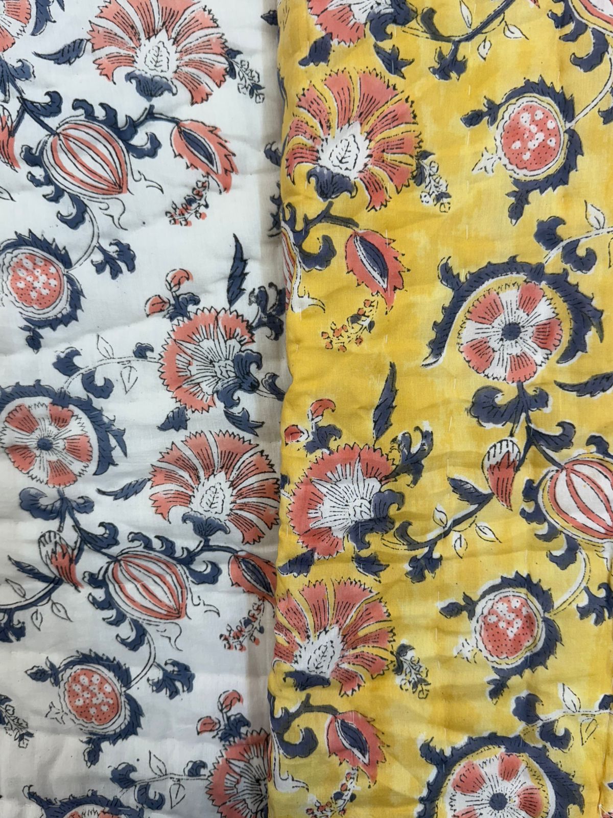 Marigold Meadows Reversible Double Bed Quilt
