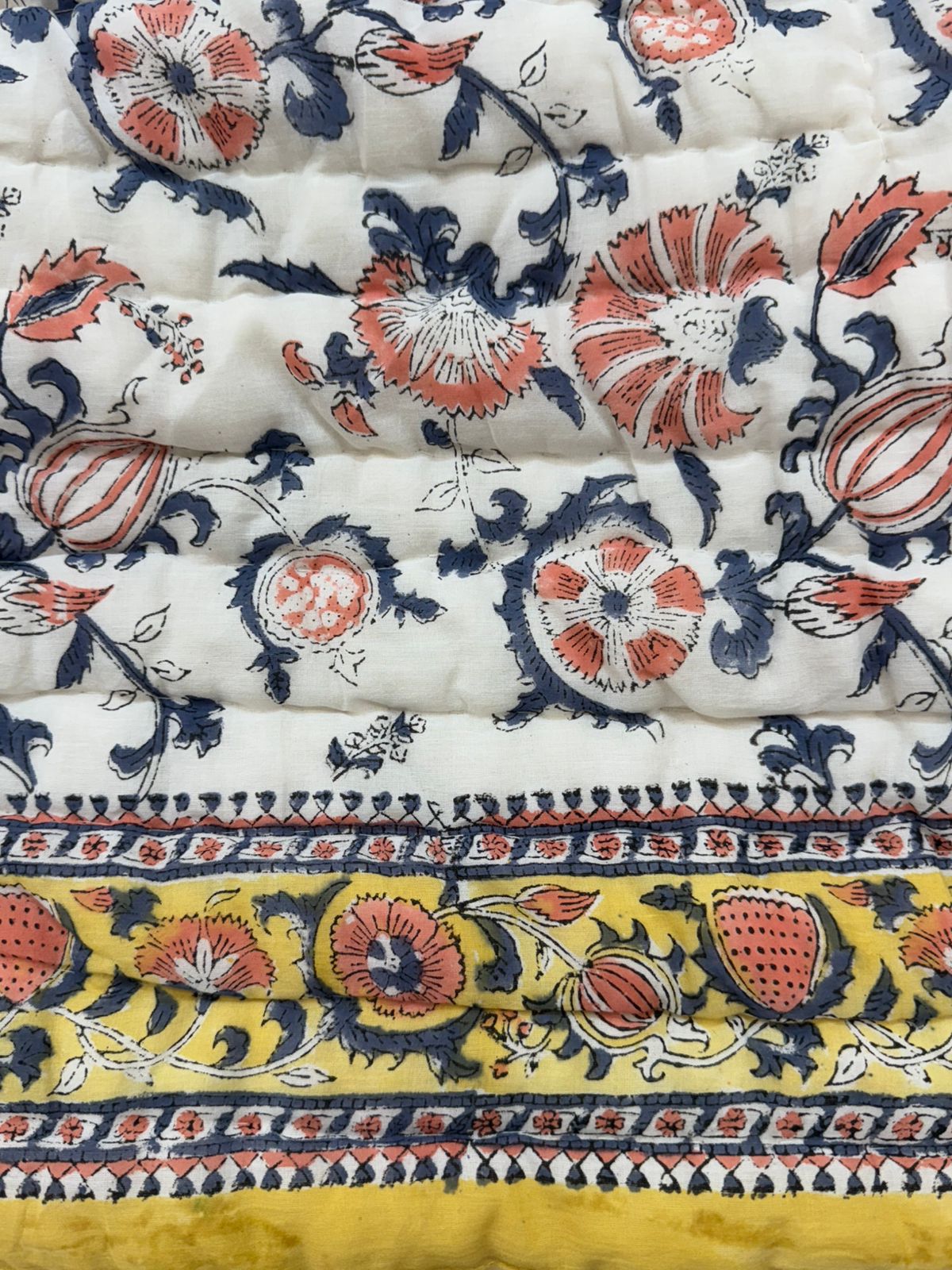 Marigold Meadows Reversible Double Bed Quilt