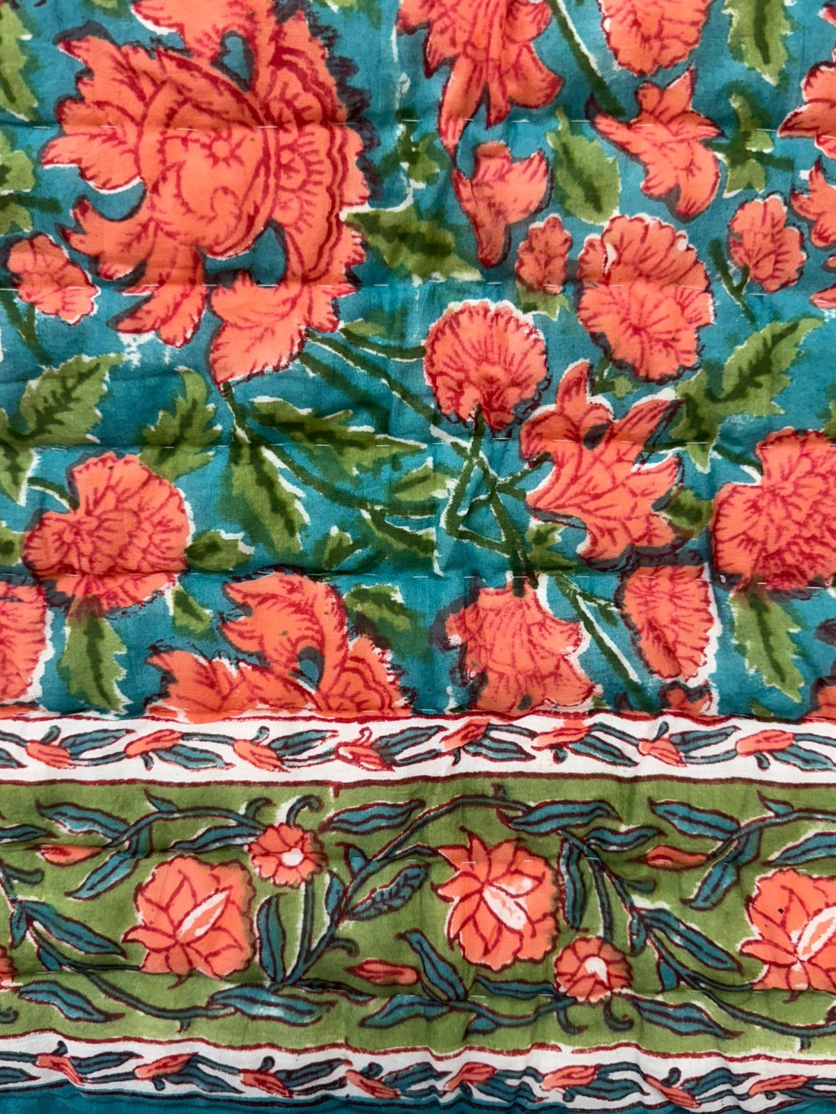 Meadow Ember Reversible Double Bed Quilt