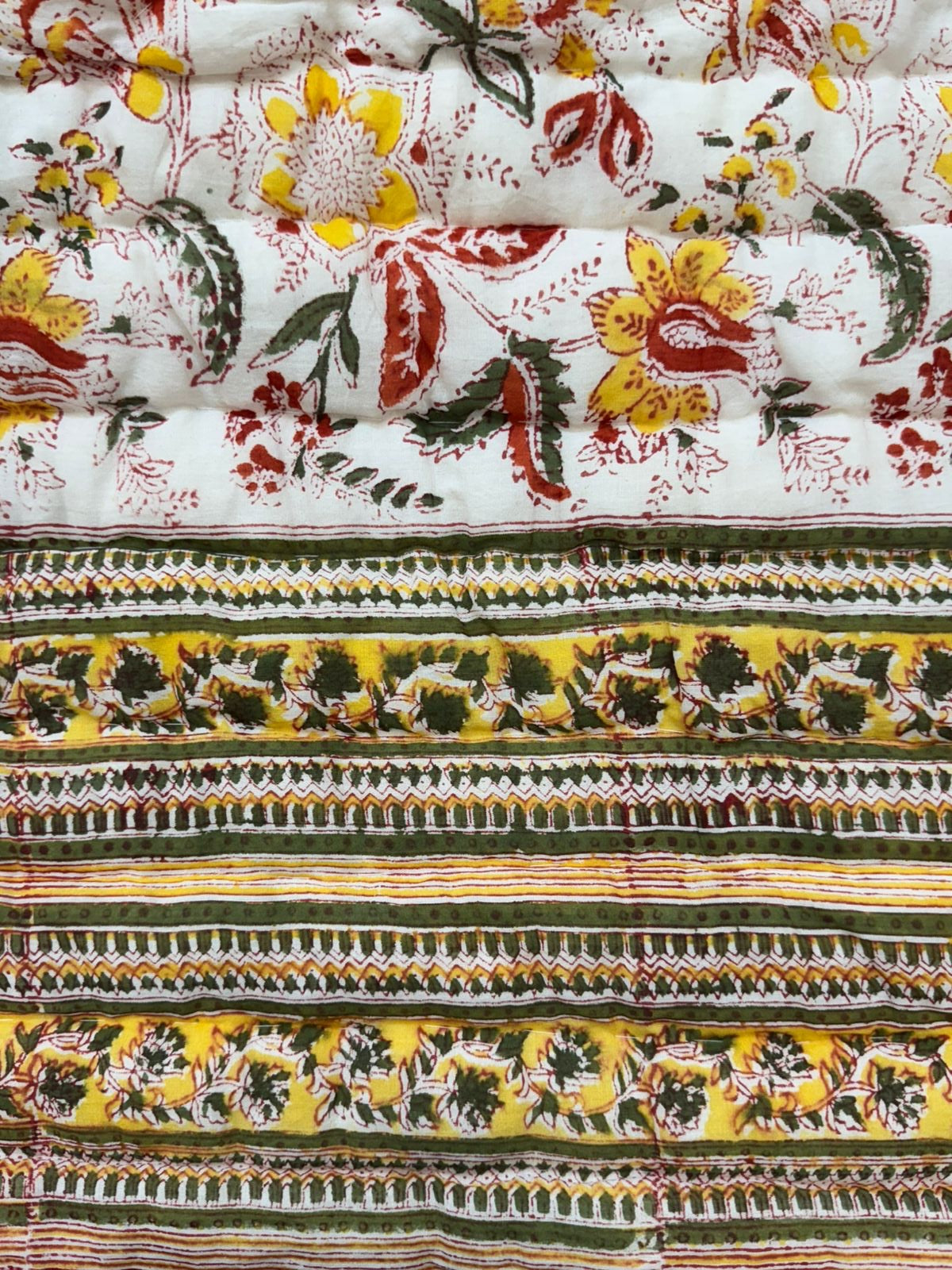 Red Whispers Reversible Double Bed Quilt