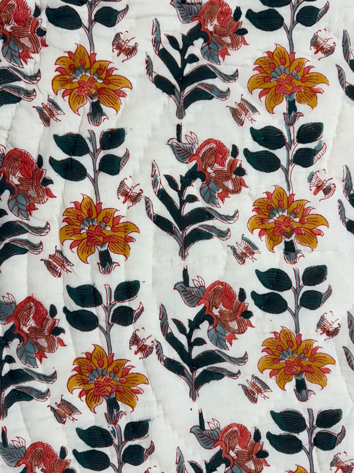 Amber Whispers Reversible Double Bed Quilt