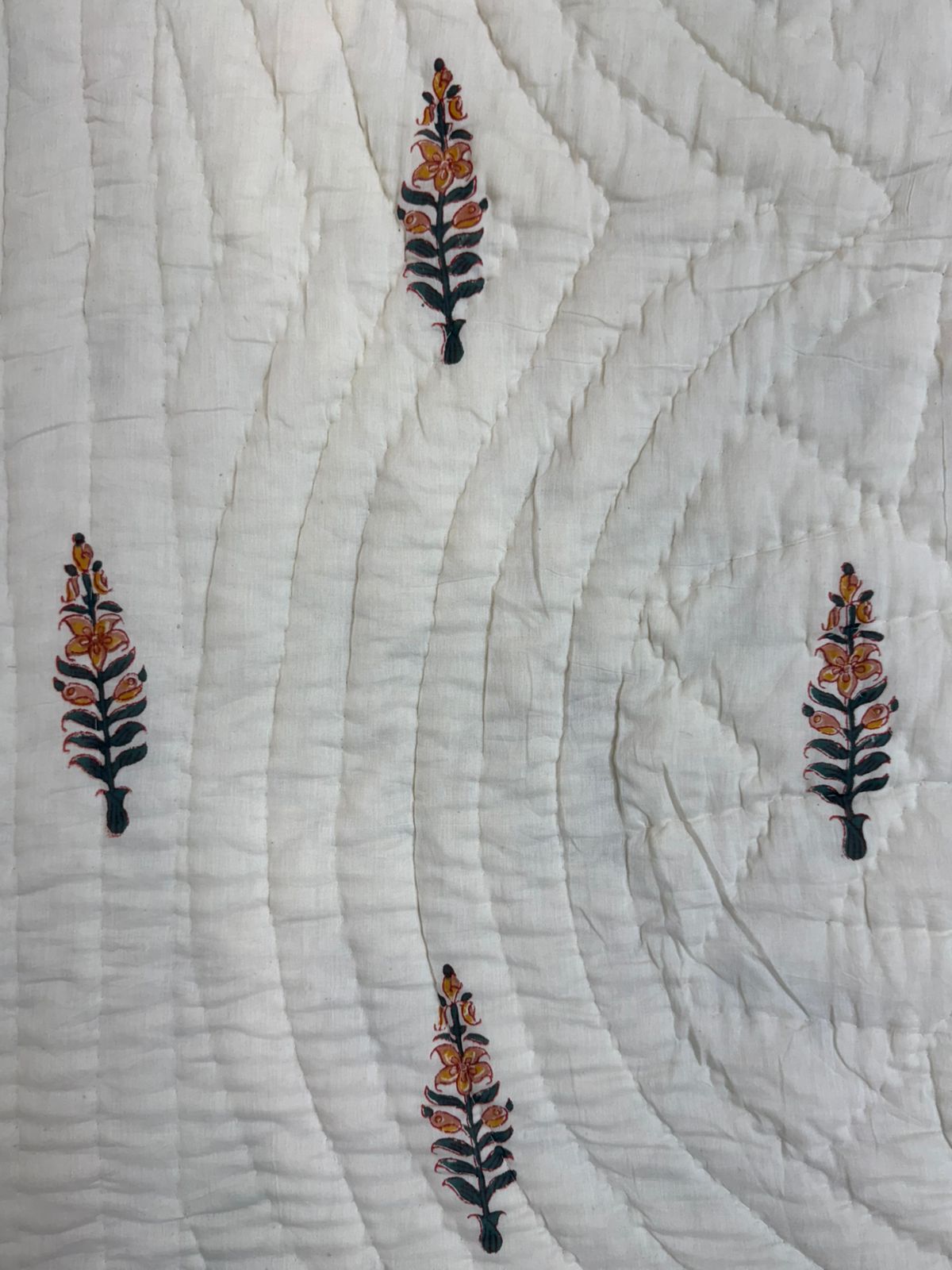 Amber Whispers Reversible Double Bed Quilt