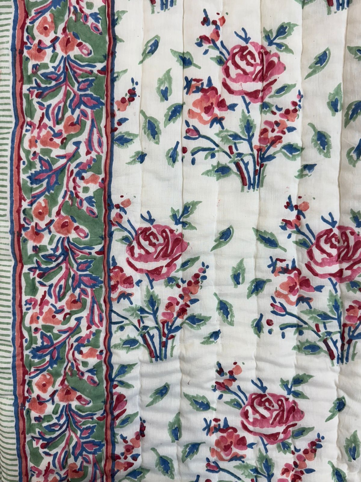 Rose Bouquet Reversible Double Bed Quilt