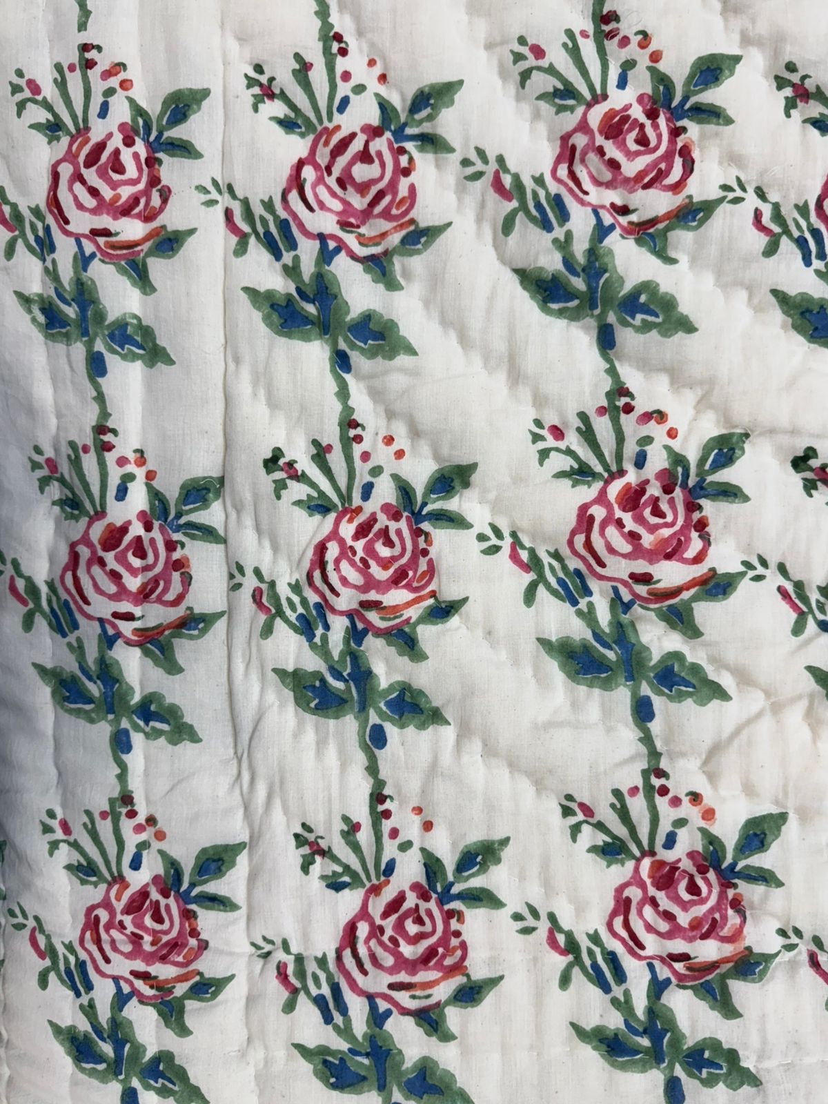 Rose Bouquet Reversible Double Bed Quilt