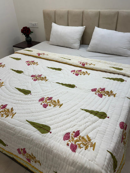 Spring Bouquet Reversible Double Bed Quilt
