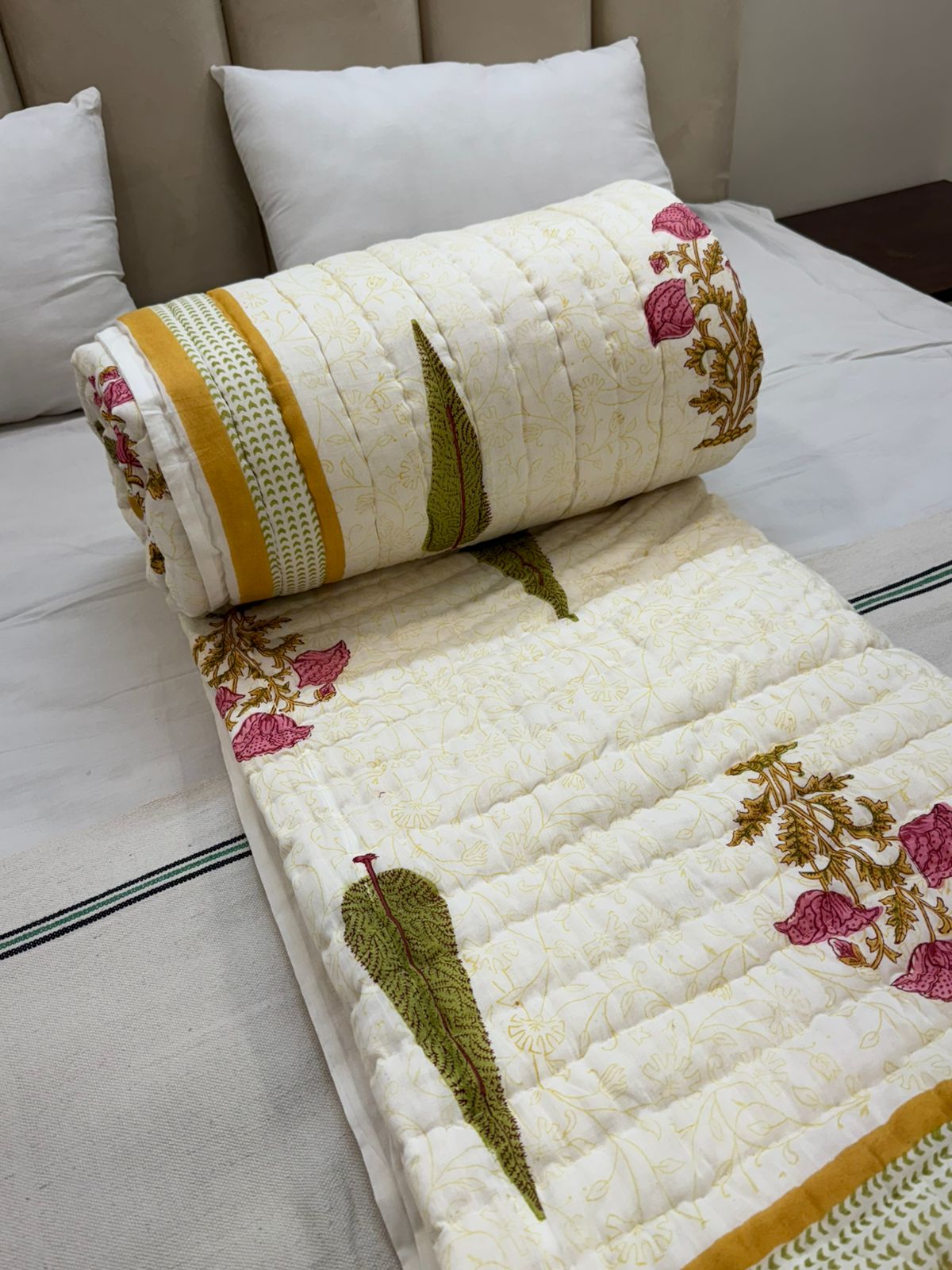 Spring Bouquet Reversible Double Bed Quilt