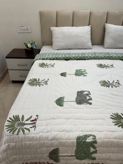 Double Bed Reversible Quilt