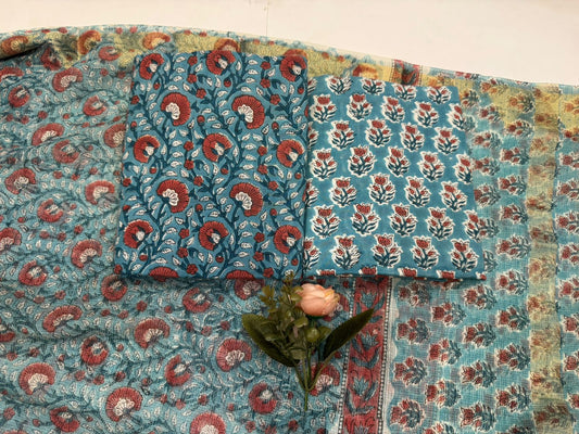 Cotton Suit with Kota Doriya Dupatta