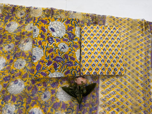 Cotton Suit with Kota Doriya Dupatta