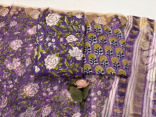 Cotton Suit with Kota Doriya Dupatta