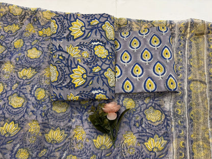 Cotton Suit with Kota Doriya Dupatta