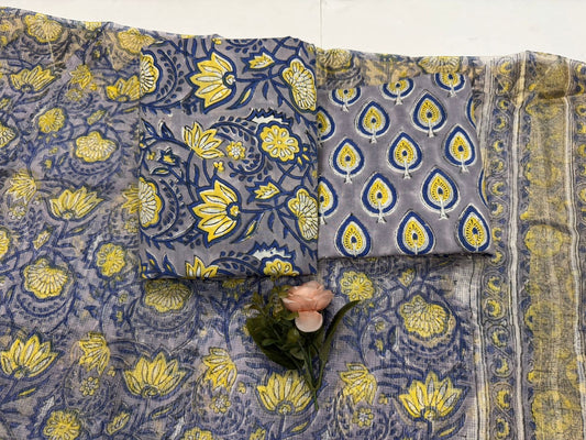 Cotton Suit with Kota Doriya Dupatta