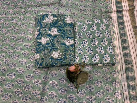 Cotton Suit with Kota Doriya Dupatta