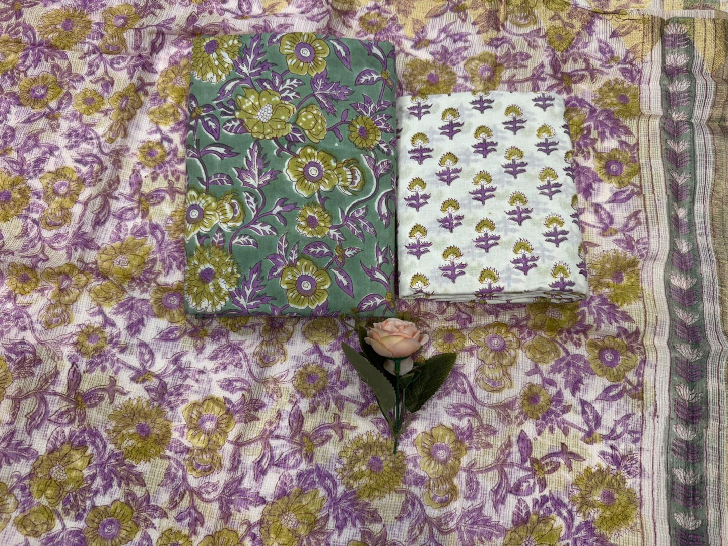 Cotton Suit with Kota Doriya Dupatta