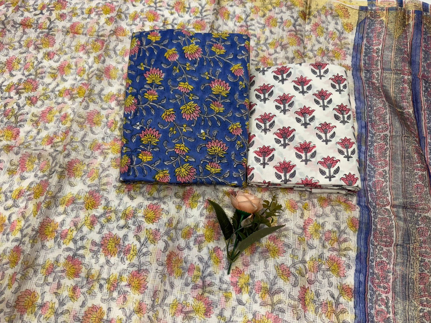 Cotton Suit with Kota Doriya Dupatta