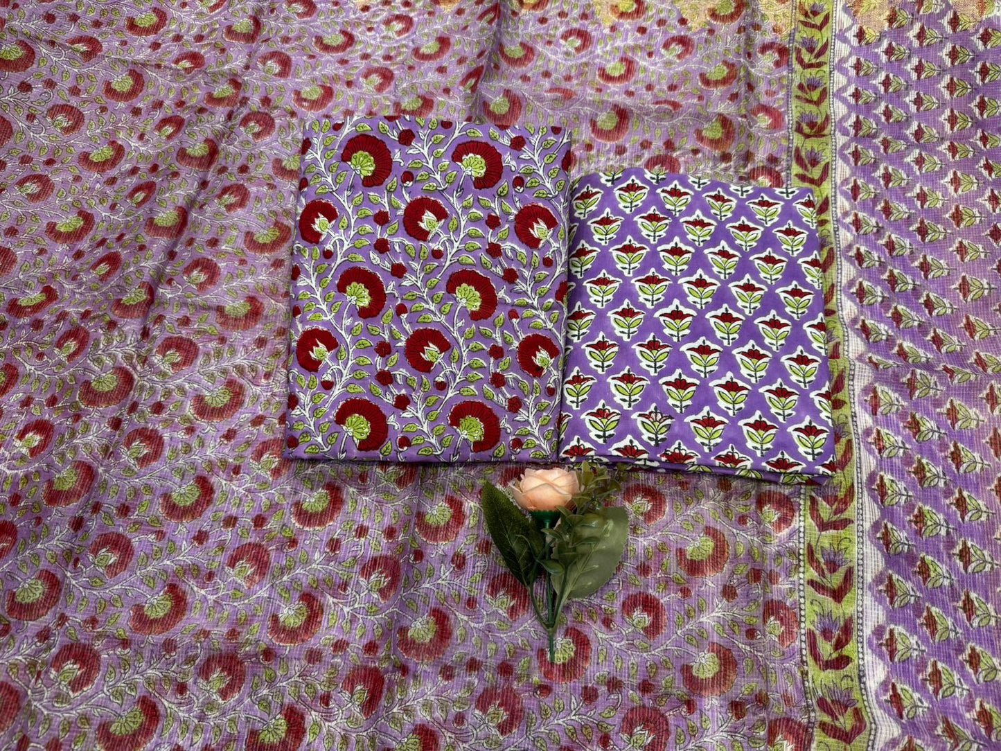 Cotton Suit with Kota Doriya Dupatta