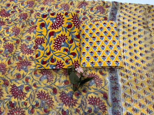 Cotton Suit with Kota Doriya Dupatta