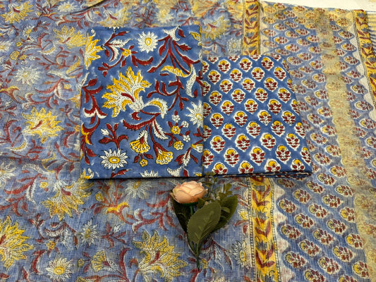 Cotton Suit with Kota Doriya Dupatta