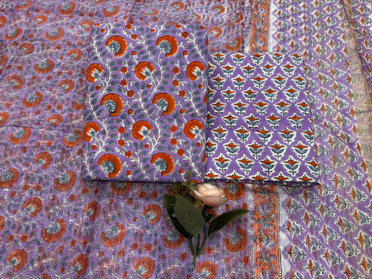 Cotton Suit with Kota Doriya Dupatta
