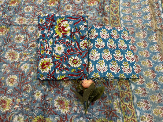 Cotton Suit with Kota Doriya Dupatta