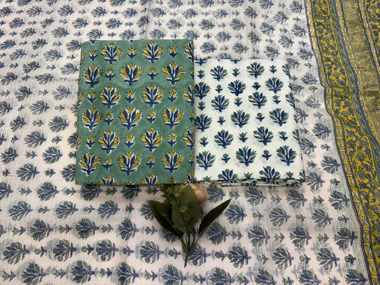 Cotton Suit with Kota Doriya Dupatta