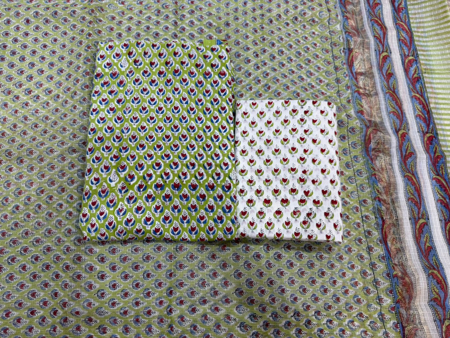 Cotton Suit with Kota Doriya Dupatta