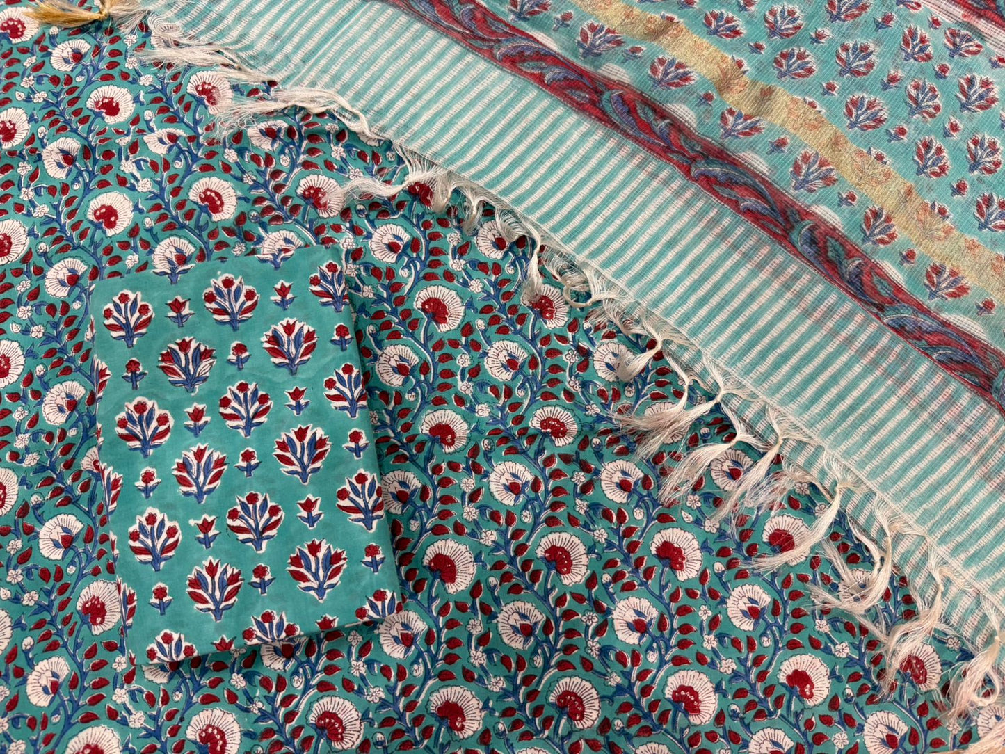 Cotton Suit with Kota Doriya Dupatta