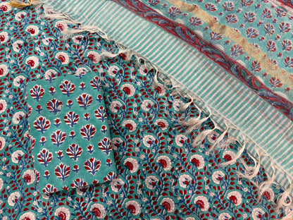 Cotton Suit with Kota Doriya Dupatta