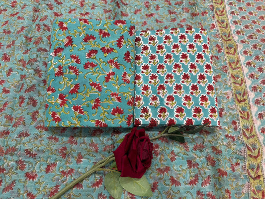 Cotton Suit with Kota Doriya Dupatta