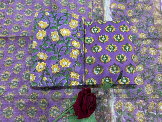 Cotton Suit with Kota Doriya Dupatta