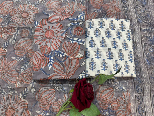 Cotton Suit with Kota Doriya Dupatta