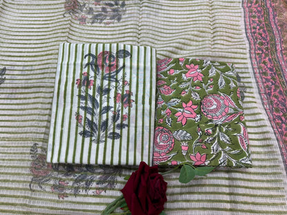 Cotton Suit with Kota Doriya Dupatta