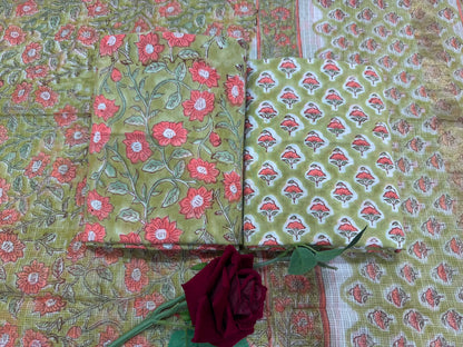 Cotton Suit with Kota Doriya Dupatta