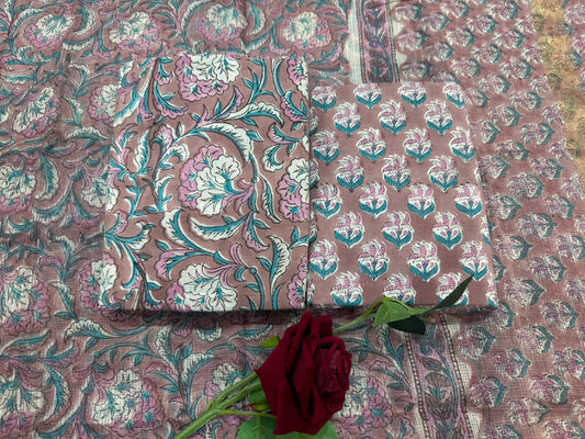 Cotton Suit with Kota Doriya Dupatta