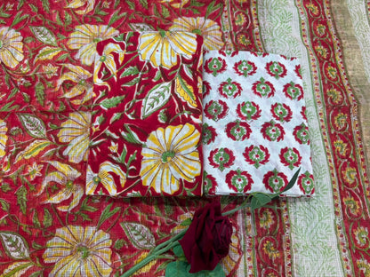 Cotton Suit with Kota Doriya Dupatta