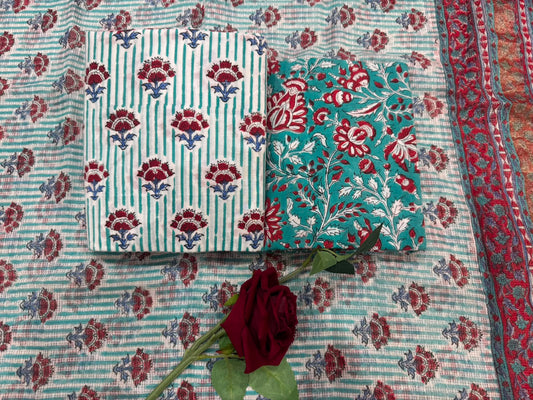 Cotton Suit with Kota Doriya Dupatta