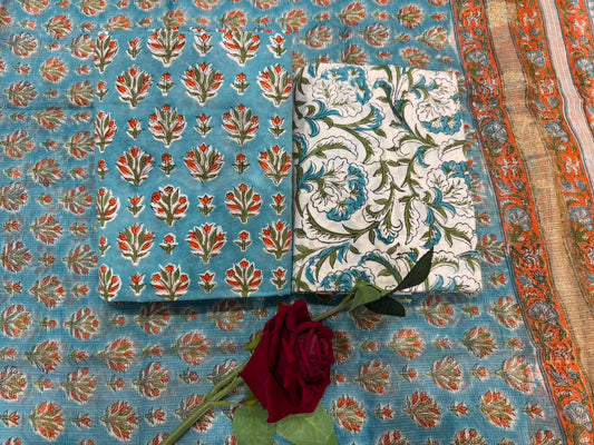 Cotton Suit with Kota Doriya Dupatta
