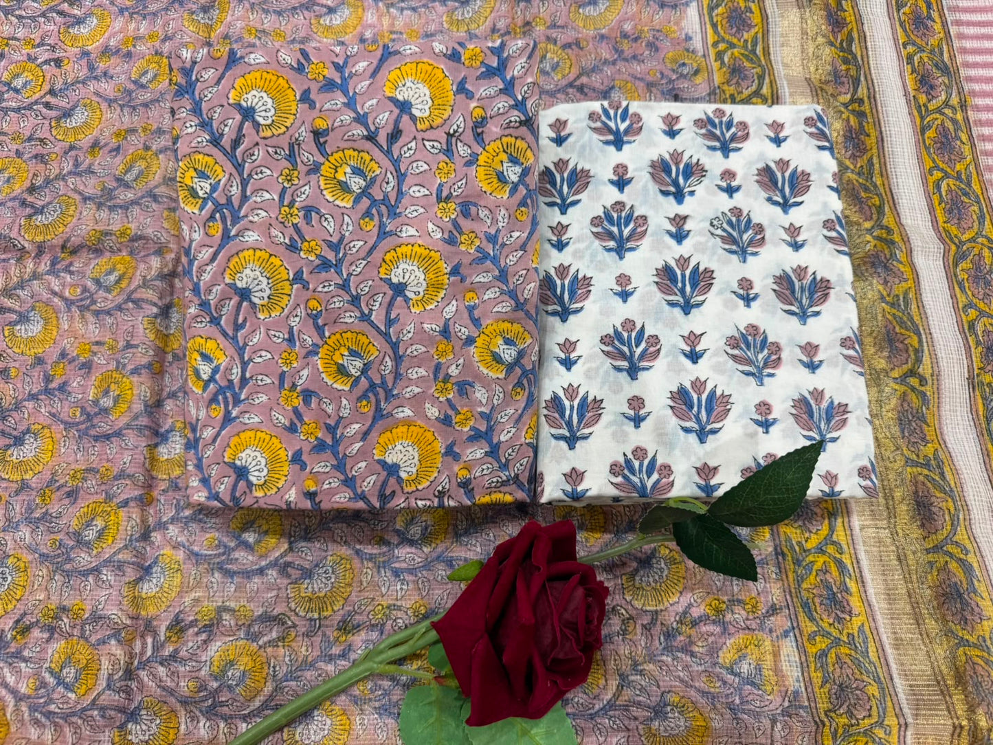 Cotton Suit with Kota Doriya Dupatta