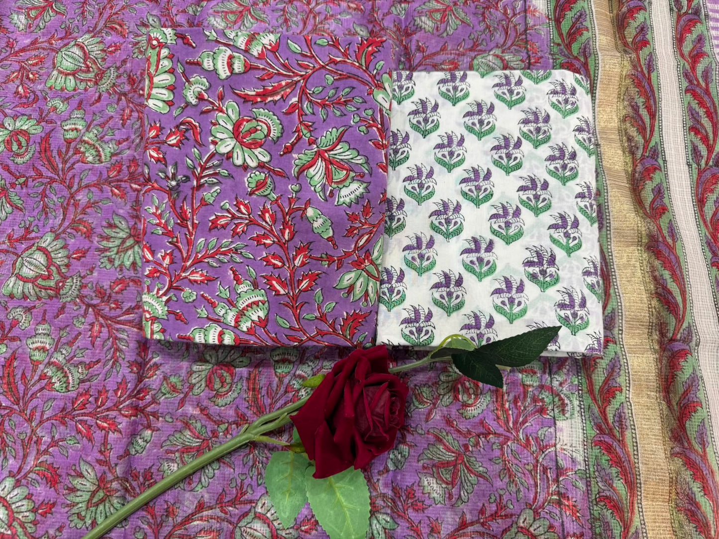 Cotton Suit with Kota Doriya Dupatta